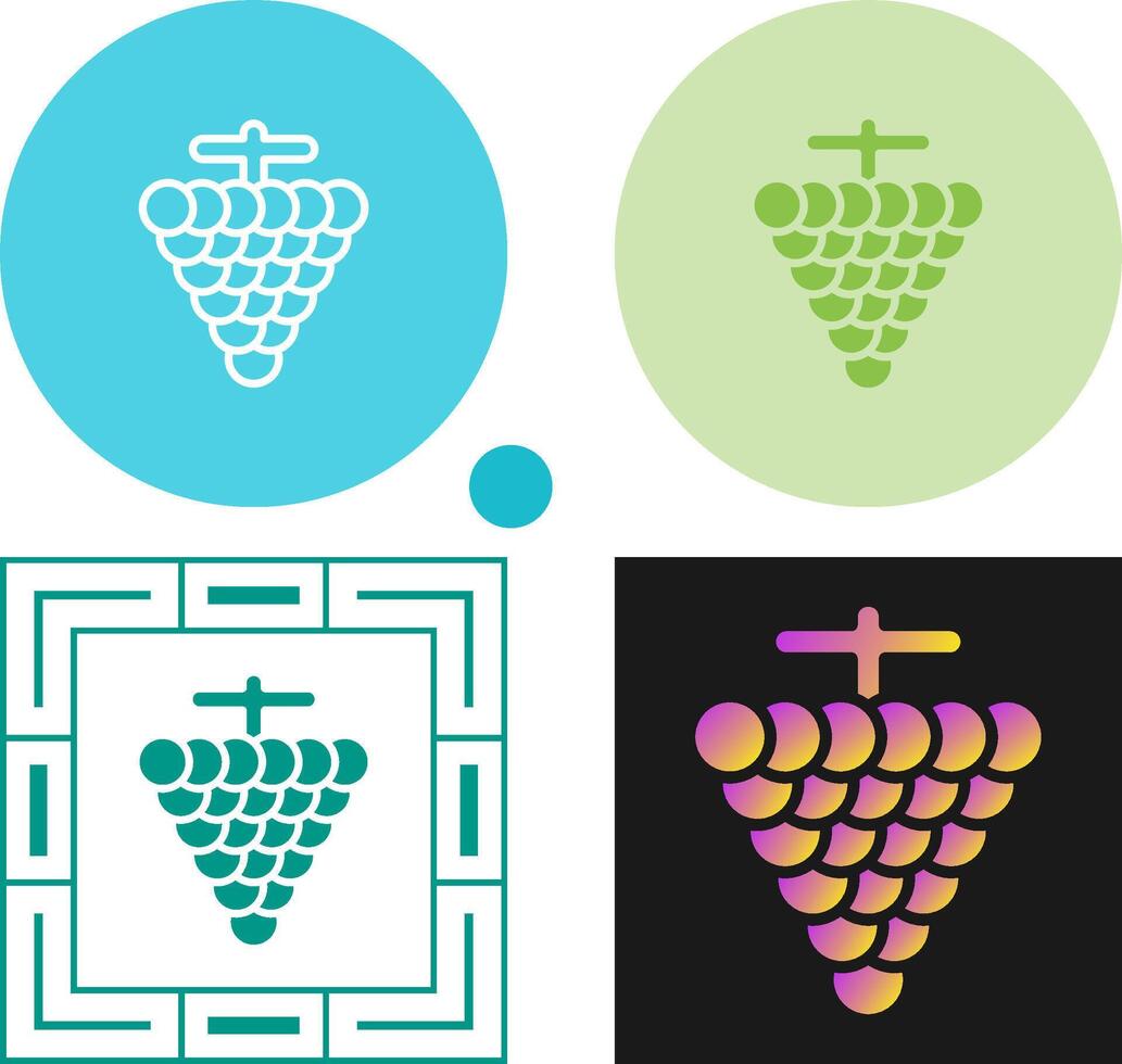 Grapes Vector Icon