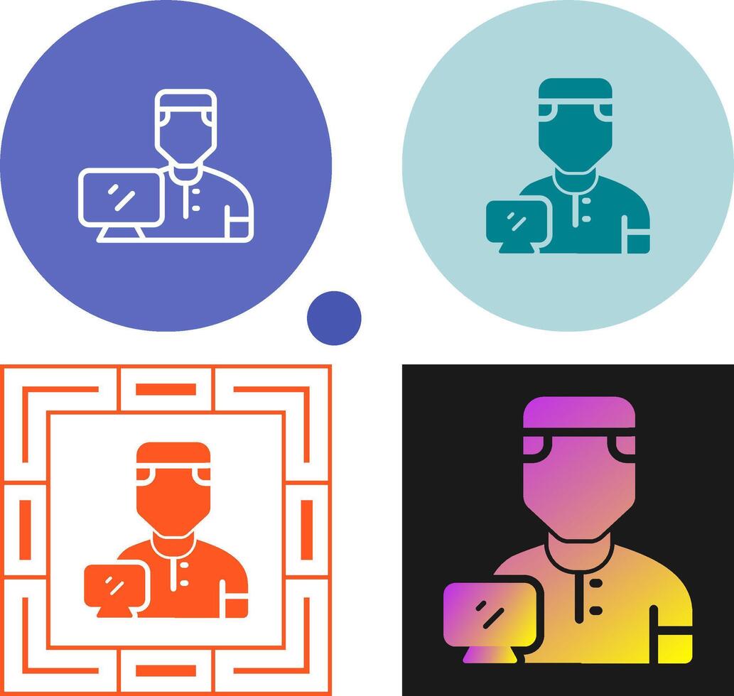 Working Man Vector Icon