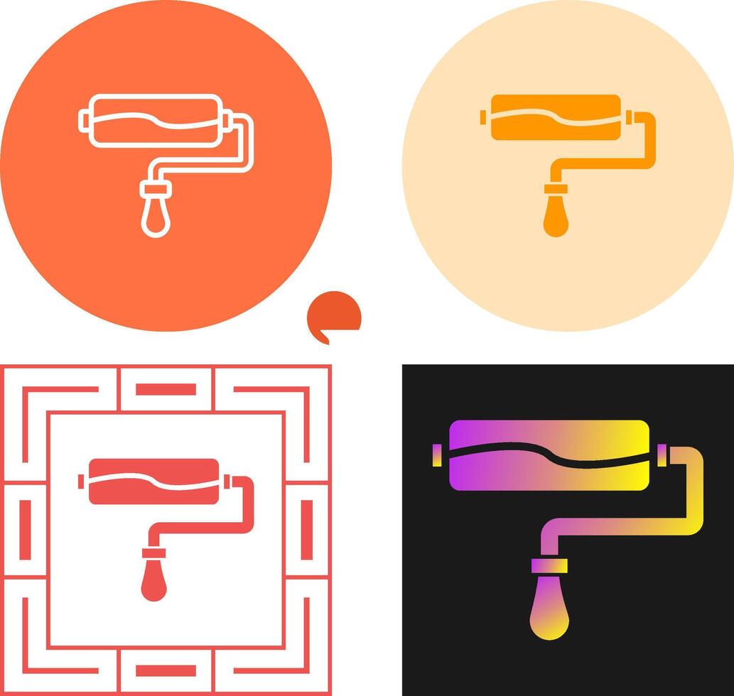 Paint Roller Vector Icon