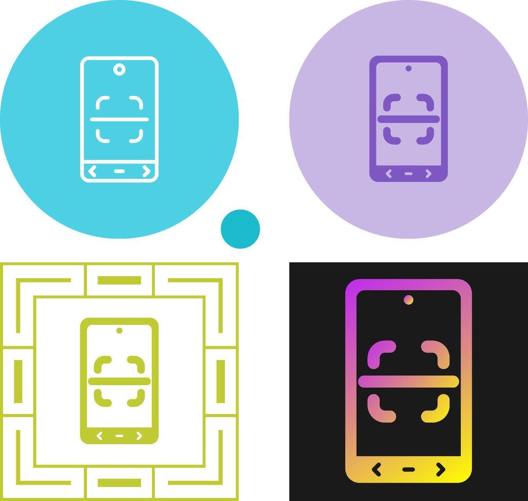 Qr Code Scanning Vector Icon