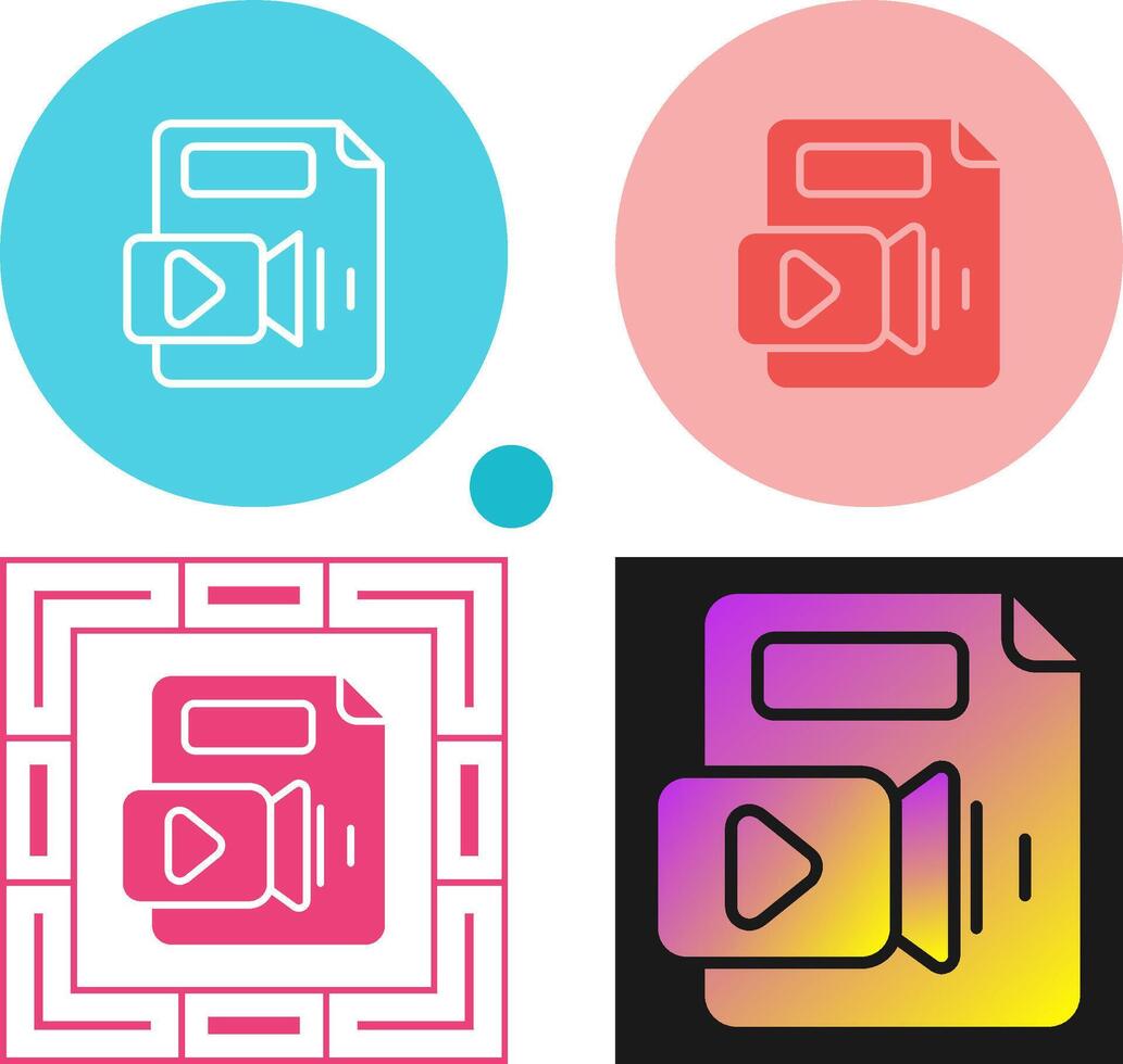 Video File Vector Icon