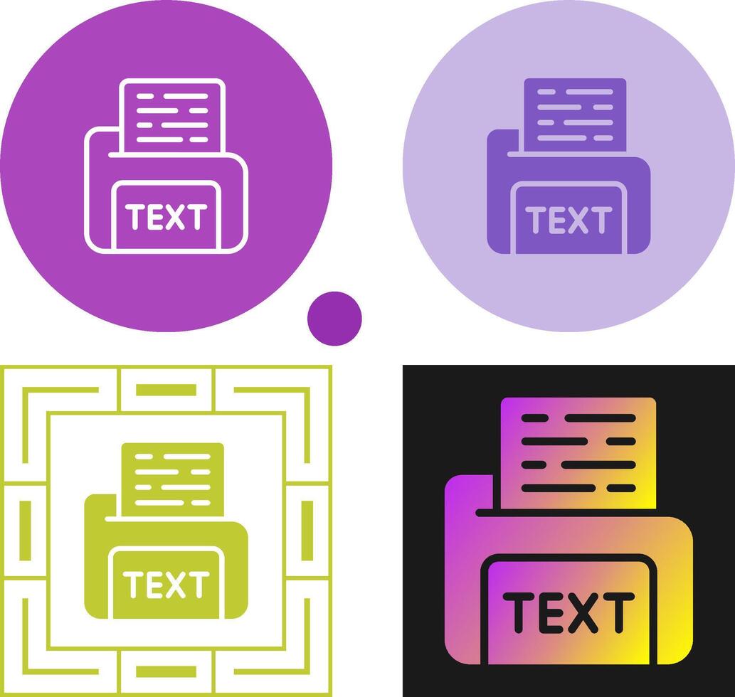 Text File Vector Icon 40791682 Vector Art at Vecteezy