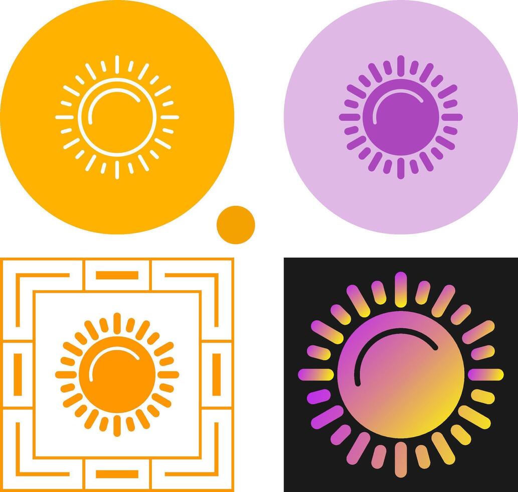 Sun Vector Icon