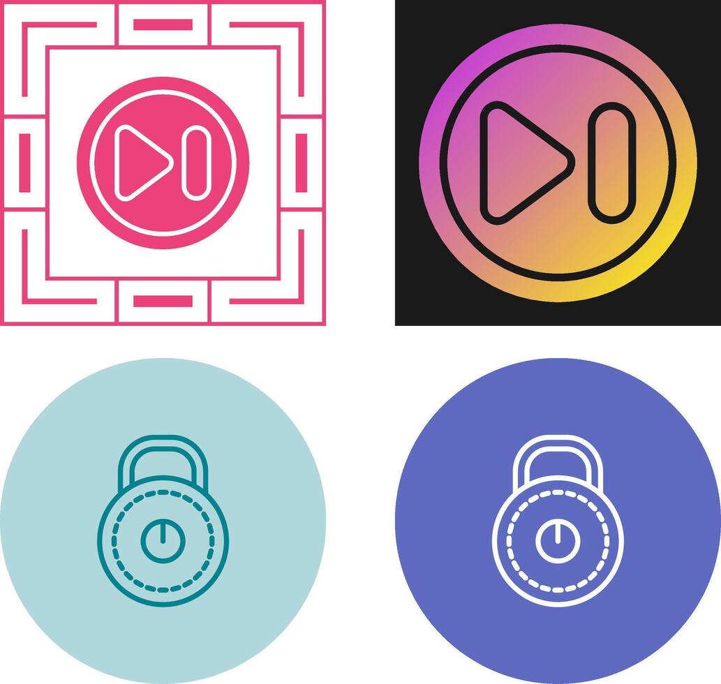 Brocken Padlock Vector Icon