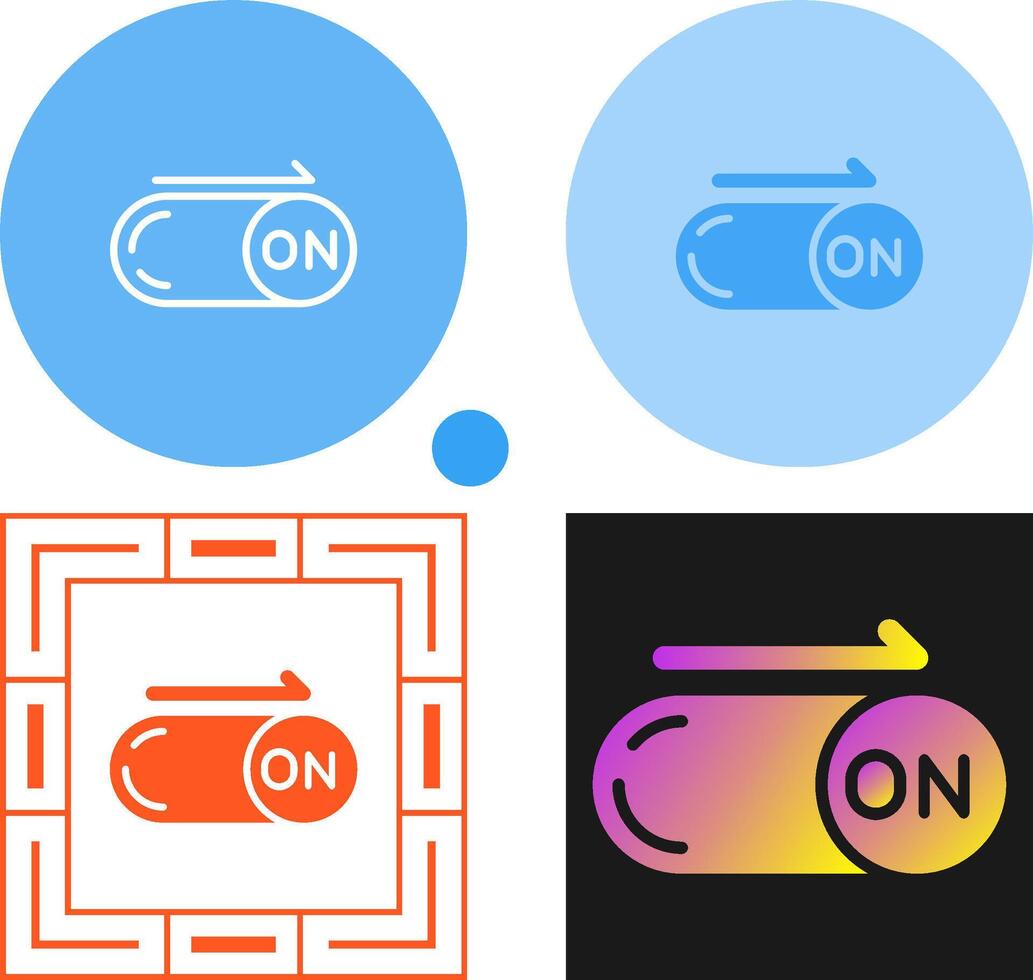 On Button Vector Icon