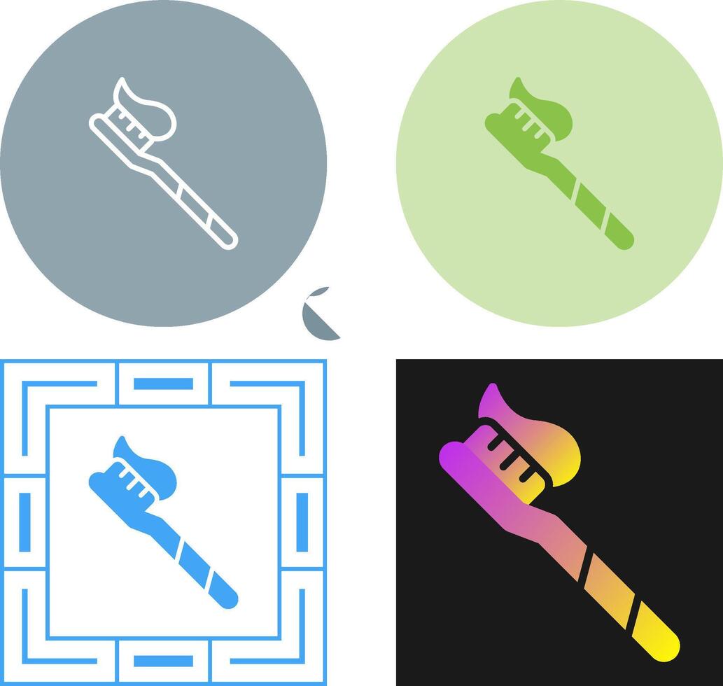 icono de vector de pasta de dientes