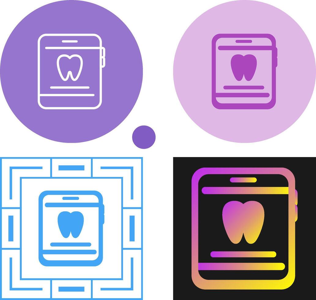 Dentist App Vector Icon