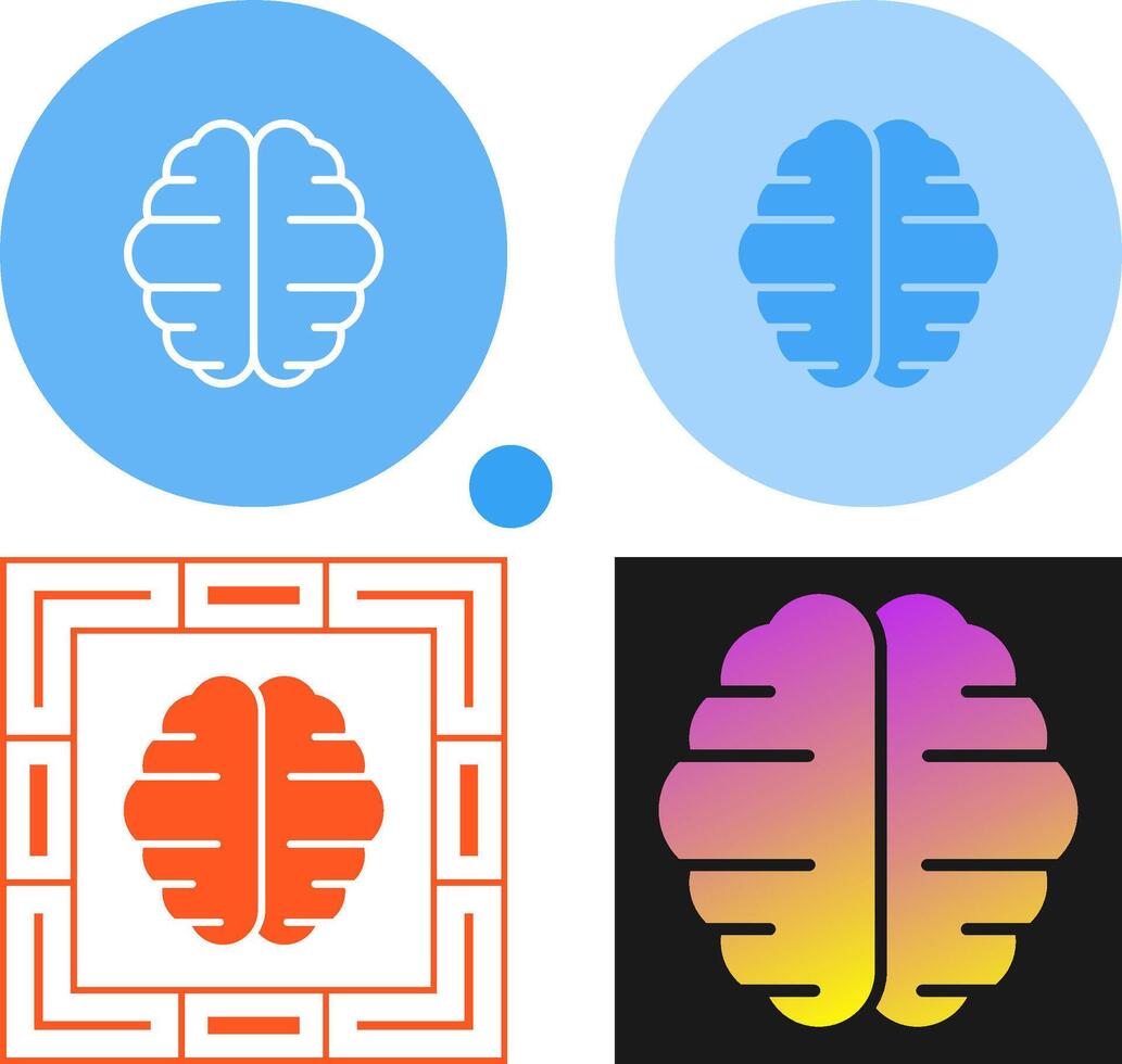 icono de vector de cerebro