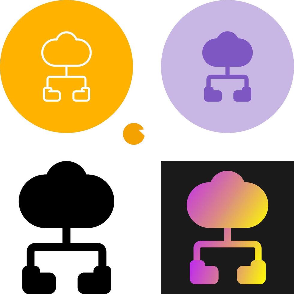 Cloud Computing Vector Icon