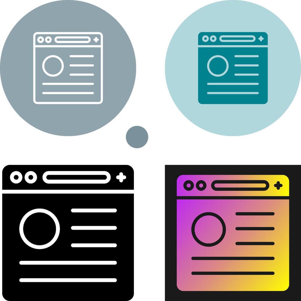 Browser Vector Icon