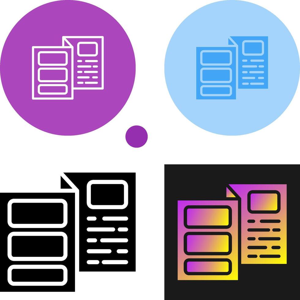 Brochure Vector Icon