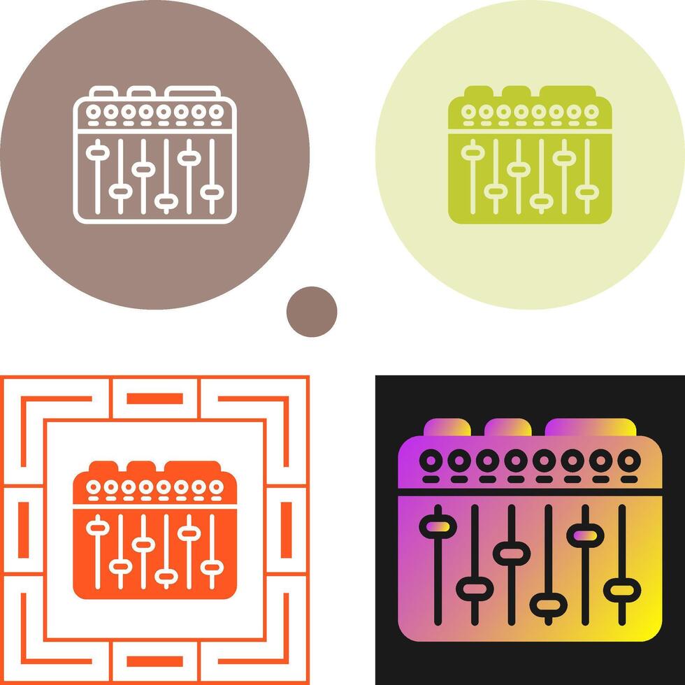 Sound Mixer Vector Icon
