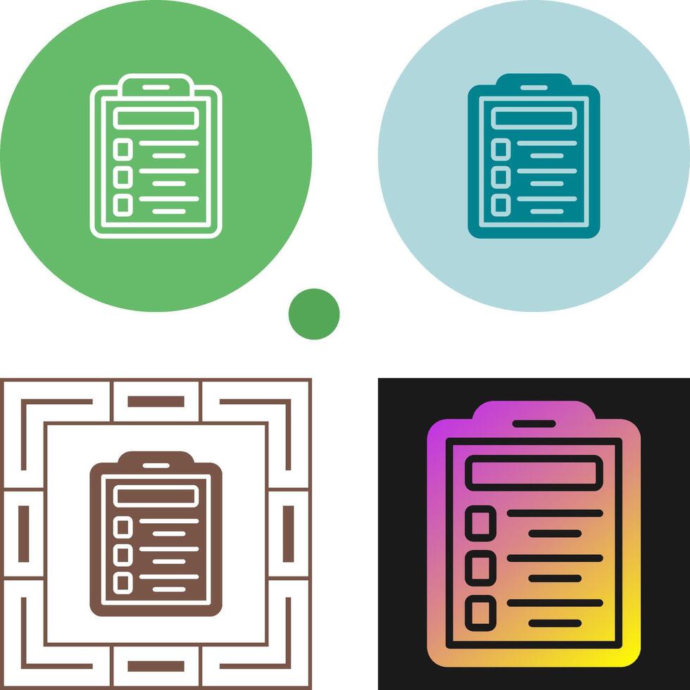 Clipboard Vector Icon