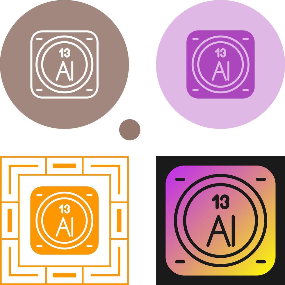 Aluminum Vector Icon