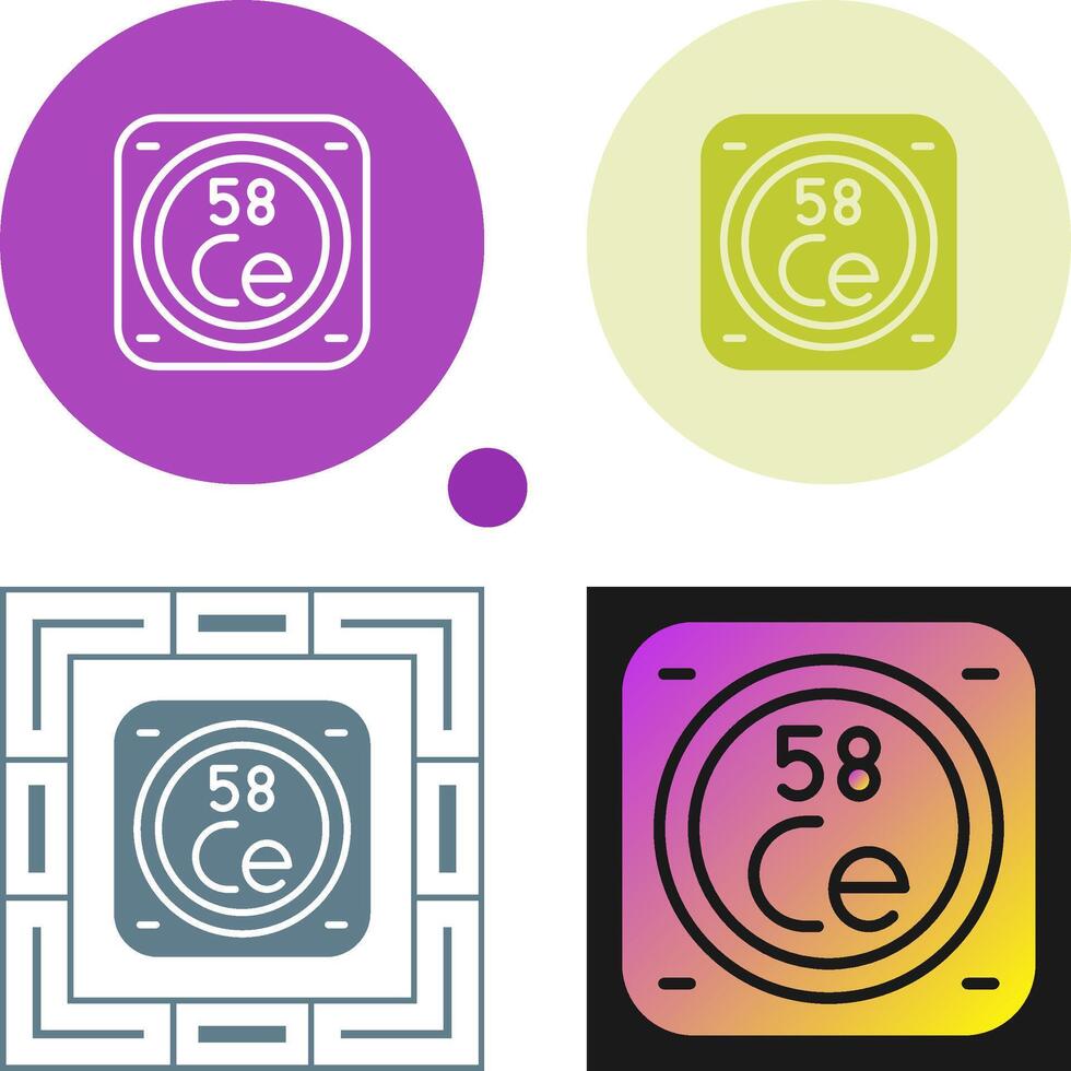 Chemical Element Vector Icon