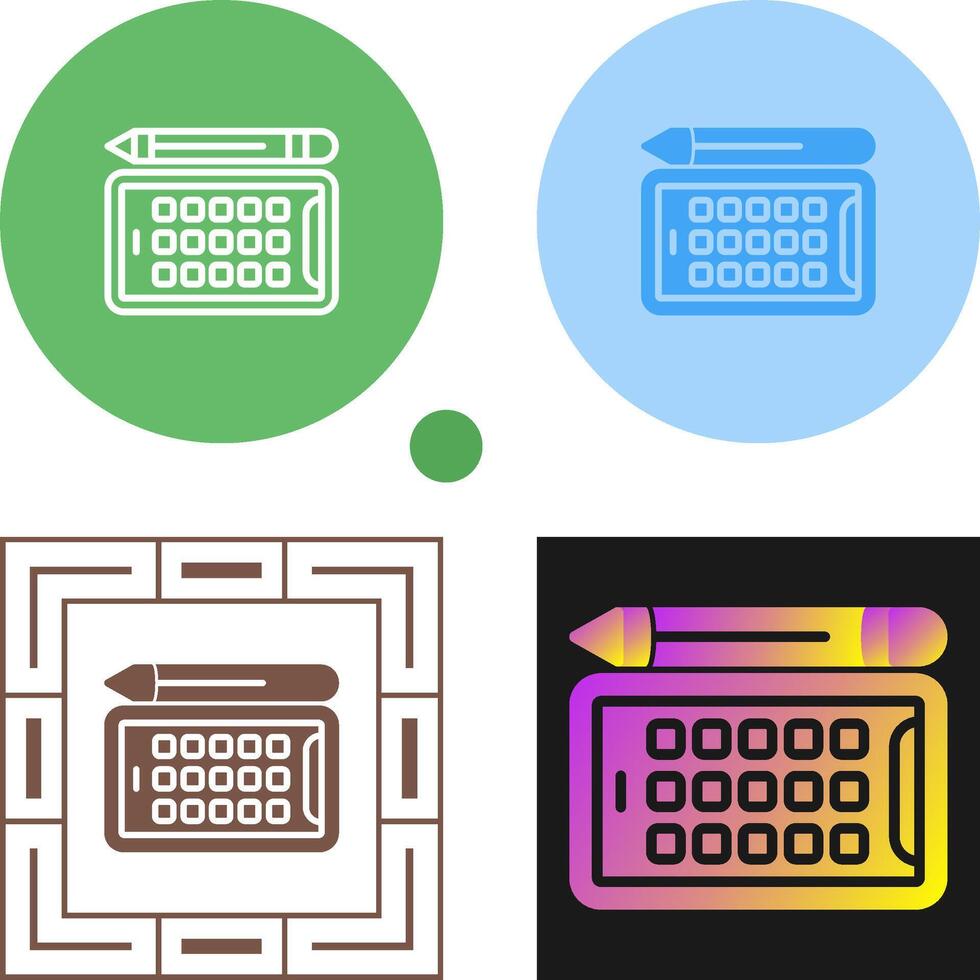 icono de vector de tableta