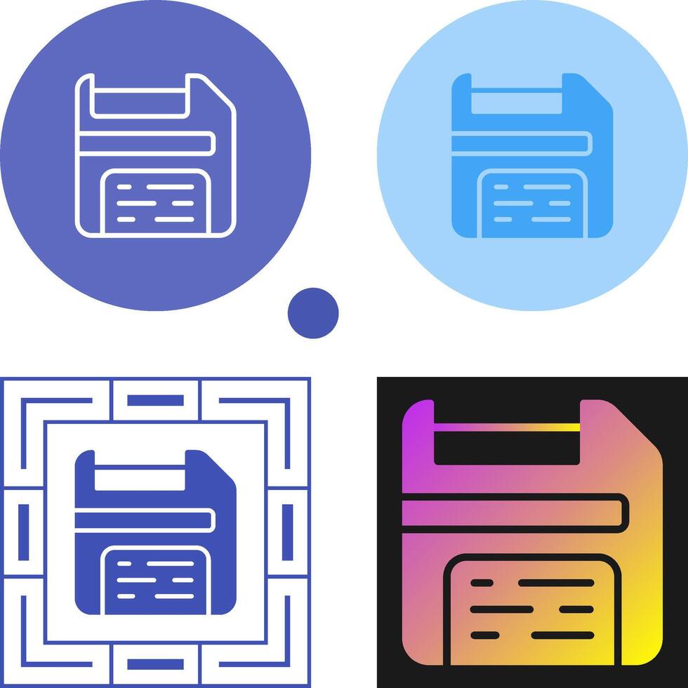 Floppy Disk Vector Icon
