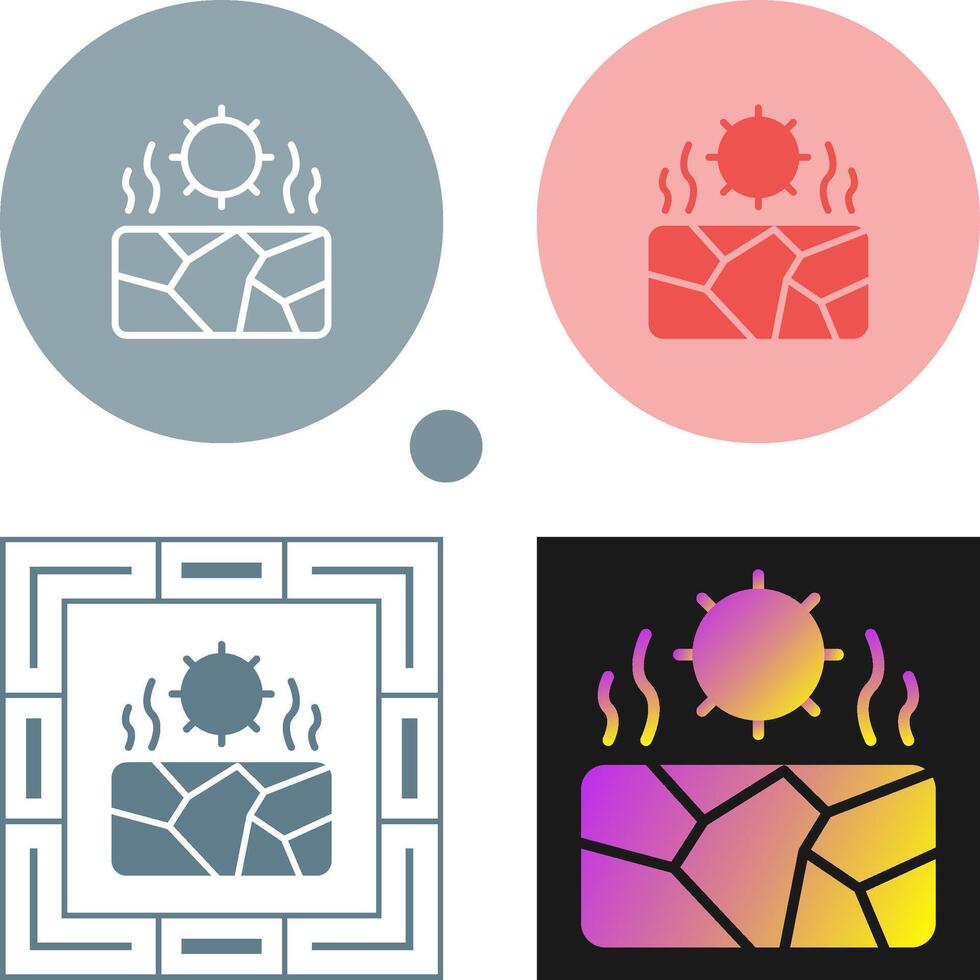 Drought Vector Icon