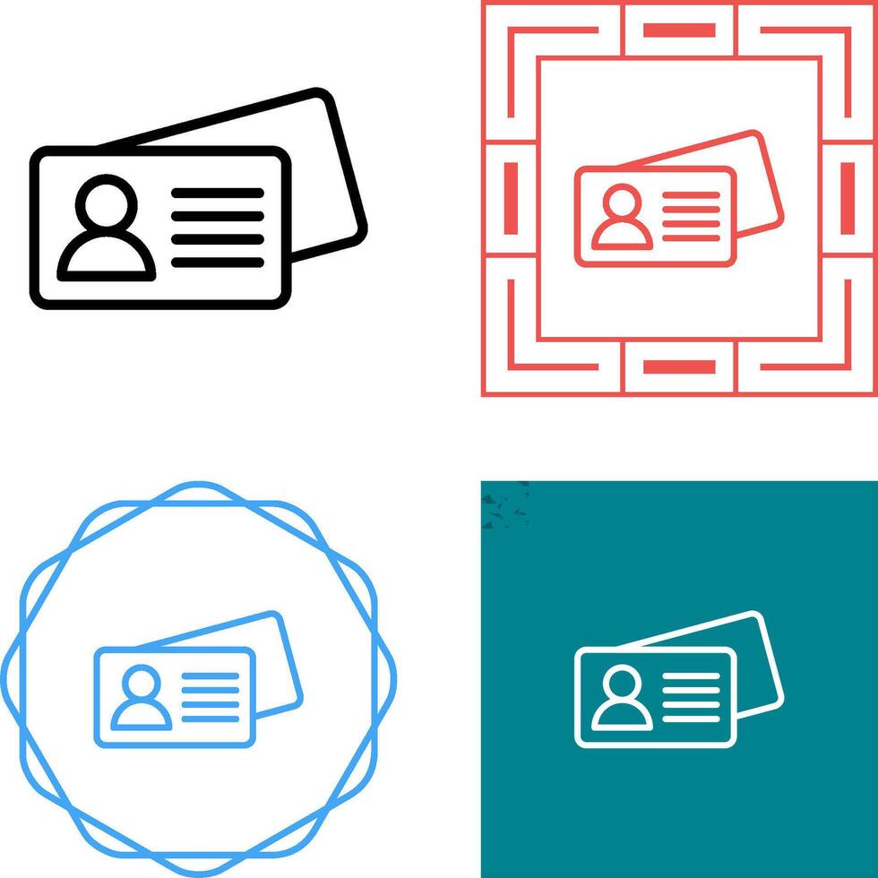 Business Card Vector Icon
