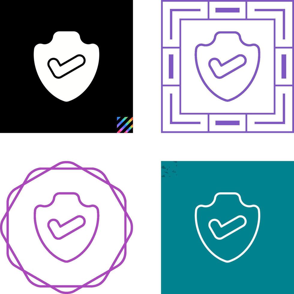 Sheild Check Vector Icon