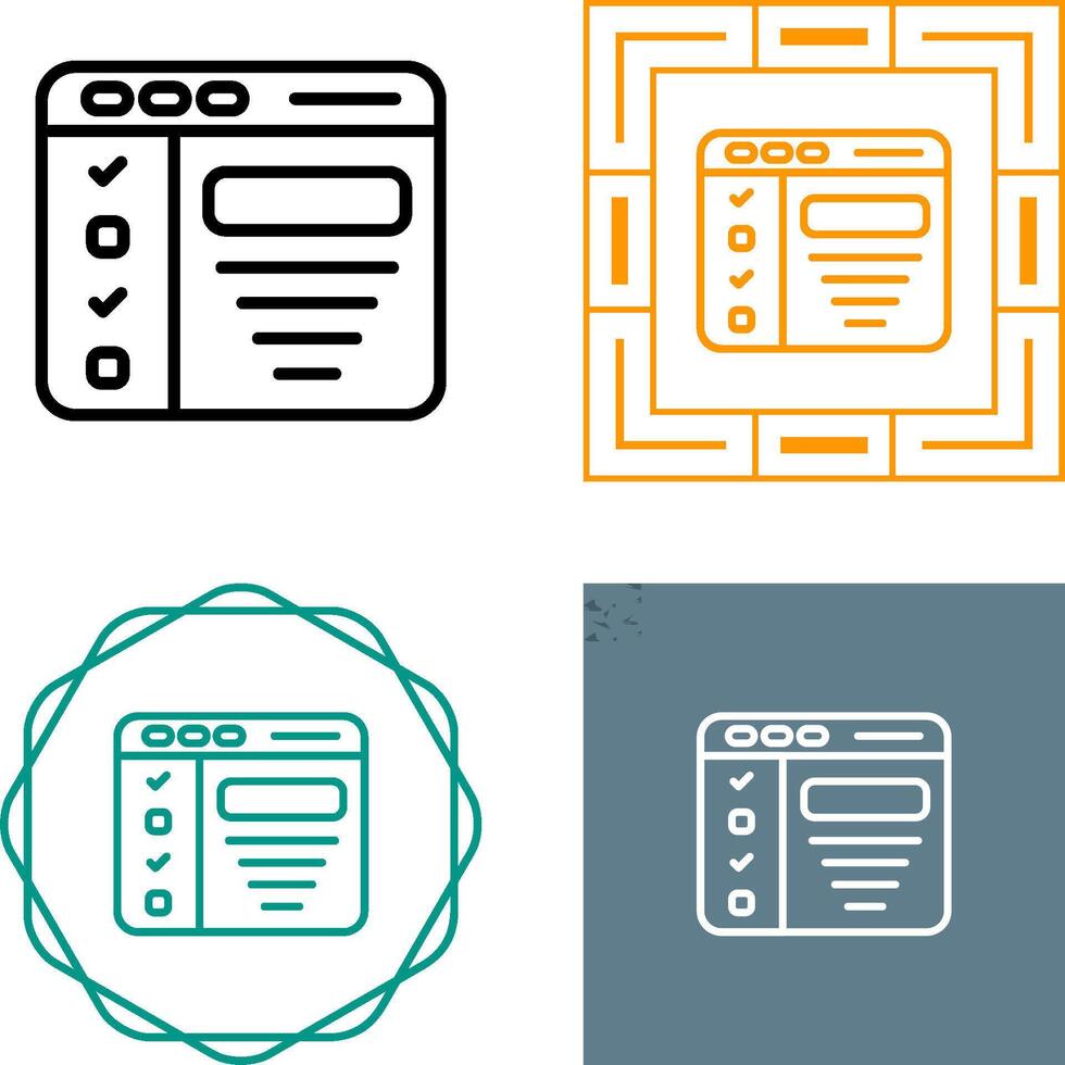 Design Brief Vector Icon