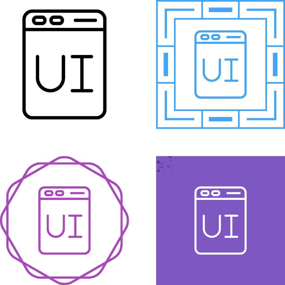 User Interface Design Vector Icon