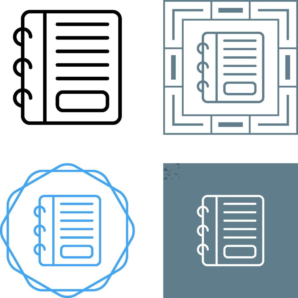 Notepad Vector Icon