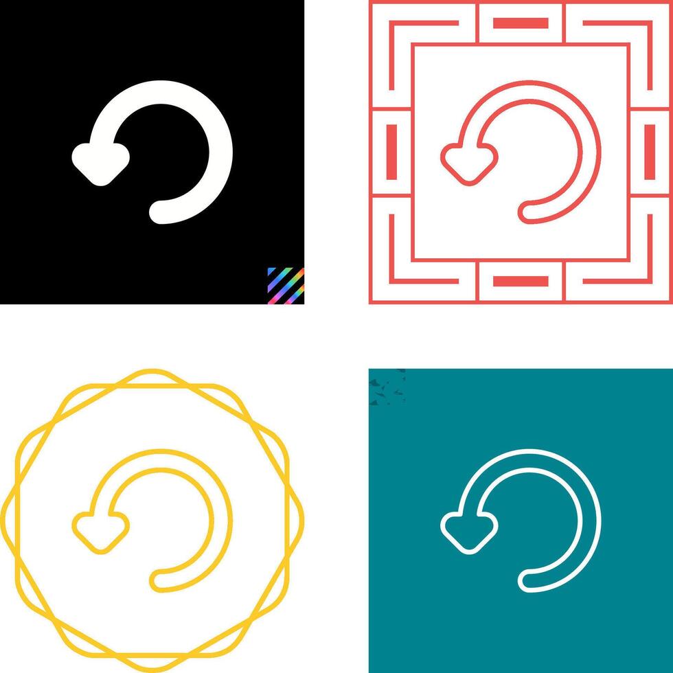 Rotate Left Vector Icon