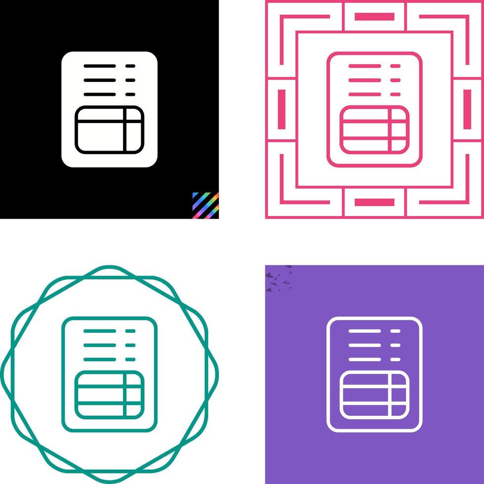 File Invoice Vector Icon