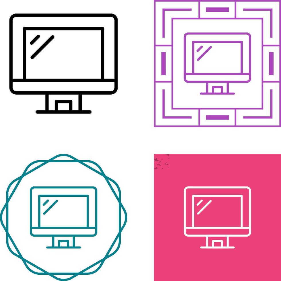 Computer Monitor Vector Icon