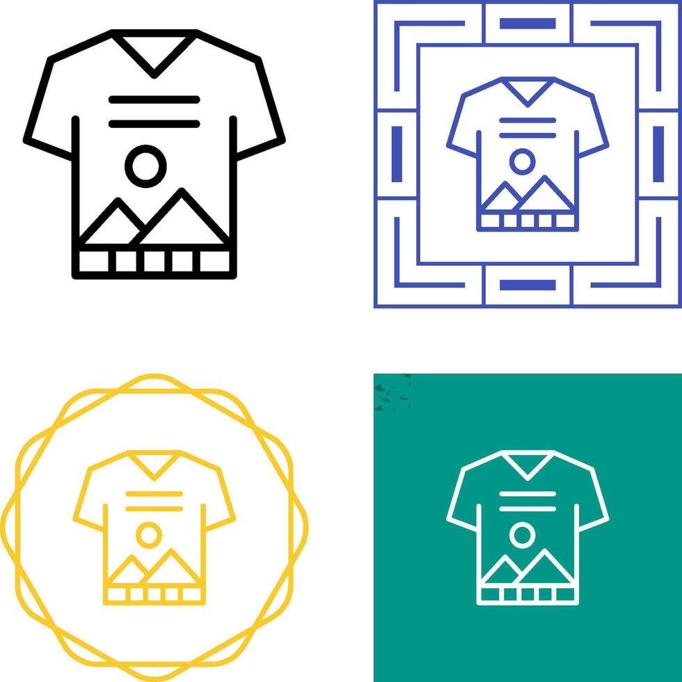 icono de vector de camiseta