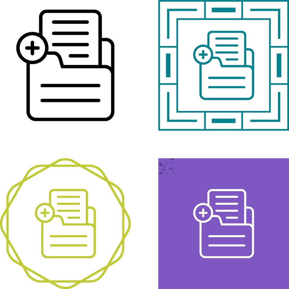 Document Add Vector Icon