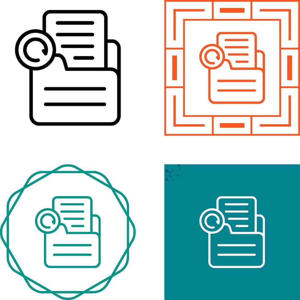 Document Redo Vector Icon