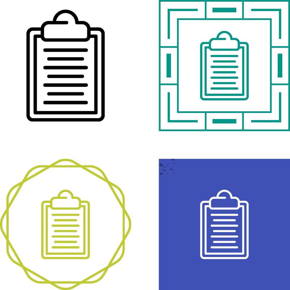 Clipboard Vector Icon