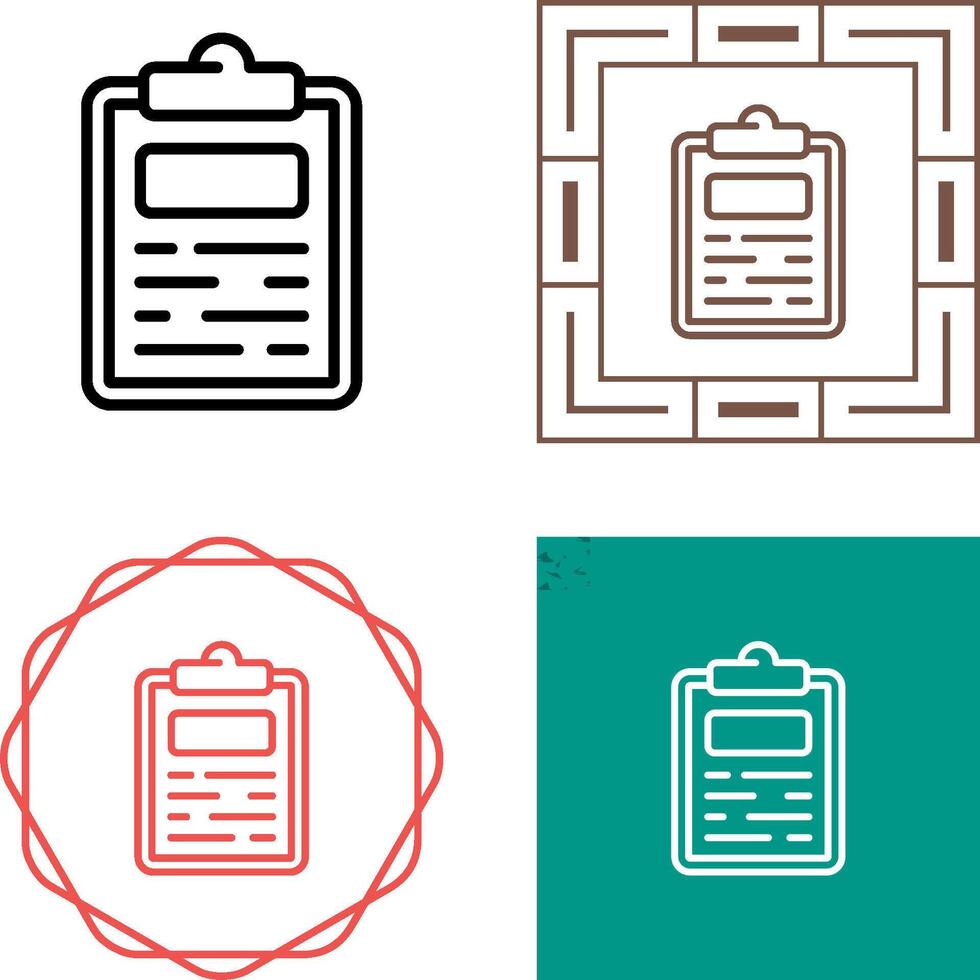 Clipboard Vector Icon