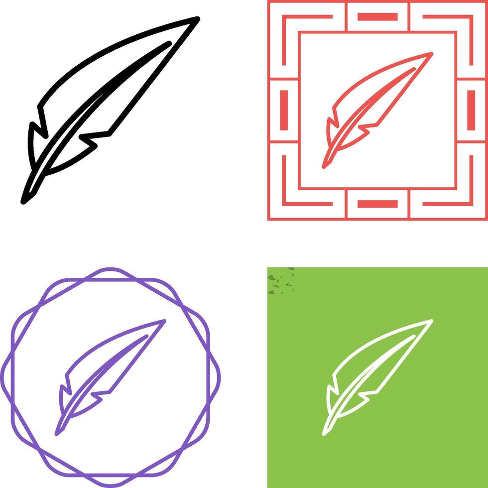 icono de vector de pluma