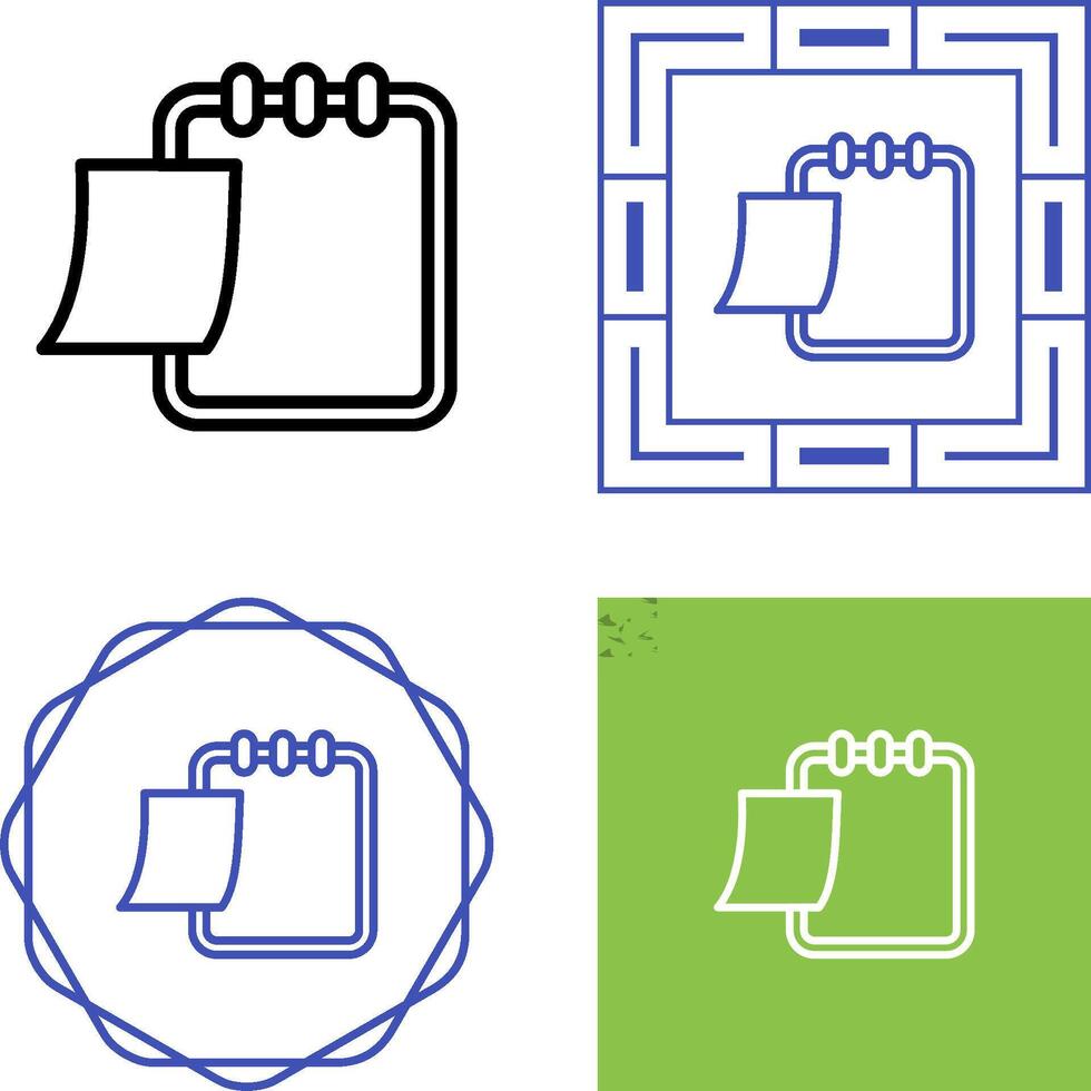 Writing pad Vector Icon