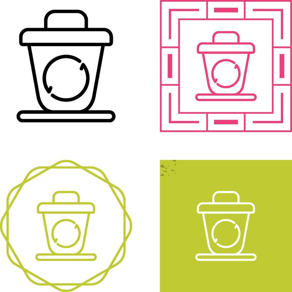 Recycling bin Vector Icon