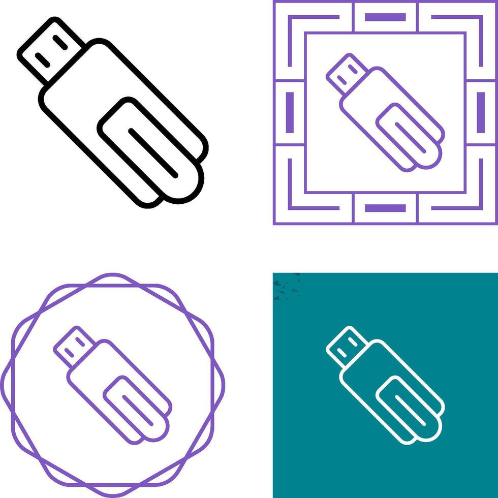 USB Flash Drive Vector Icon