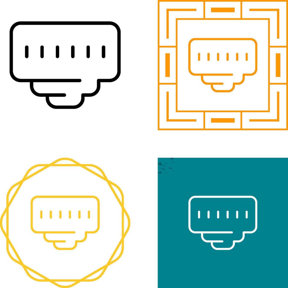Ethernet Port Vector Icon
