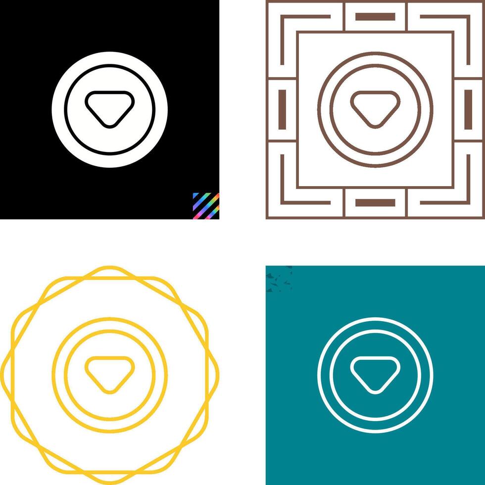 Caret Down Vector Icon