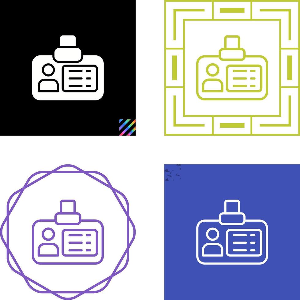 Id Card Vector Icon