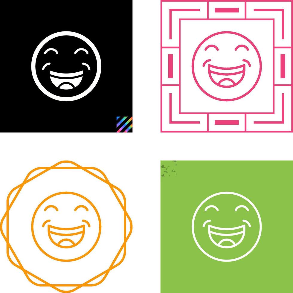 icono de vector de sonrisa