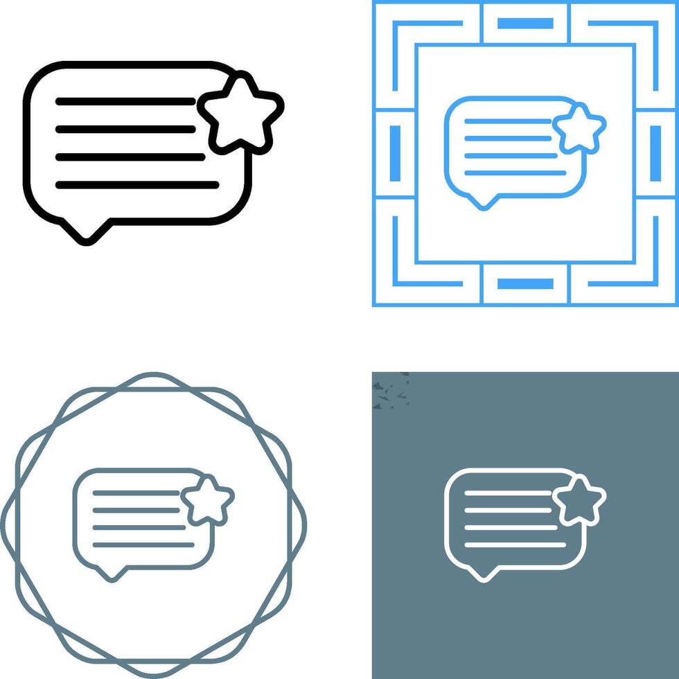 Feedback Vector Icon