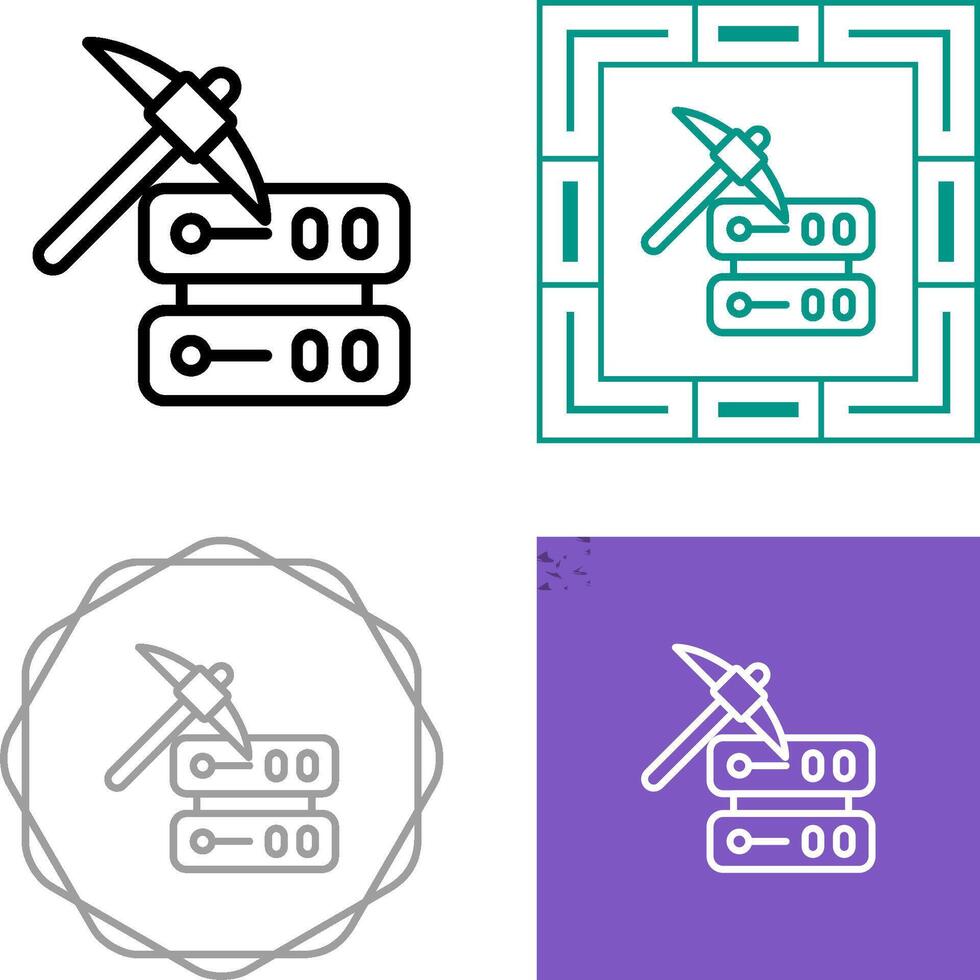 Data Mining Vector Icon