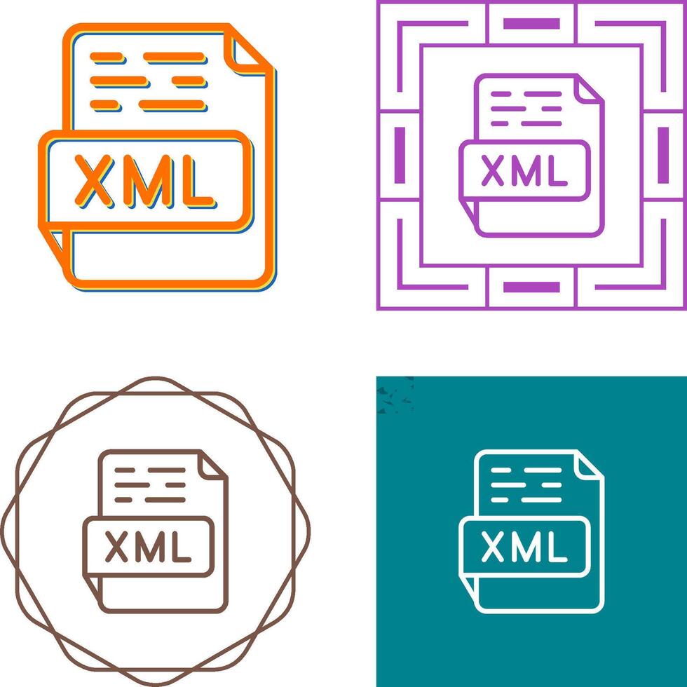 XML Vector Icon