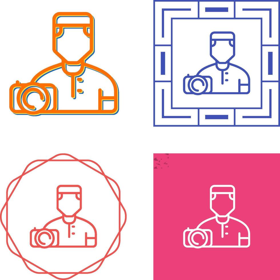Camera man Vector Icon