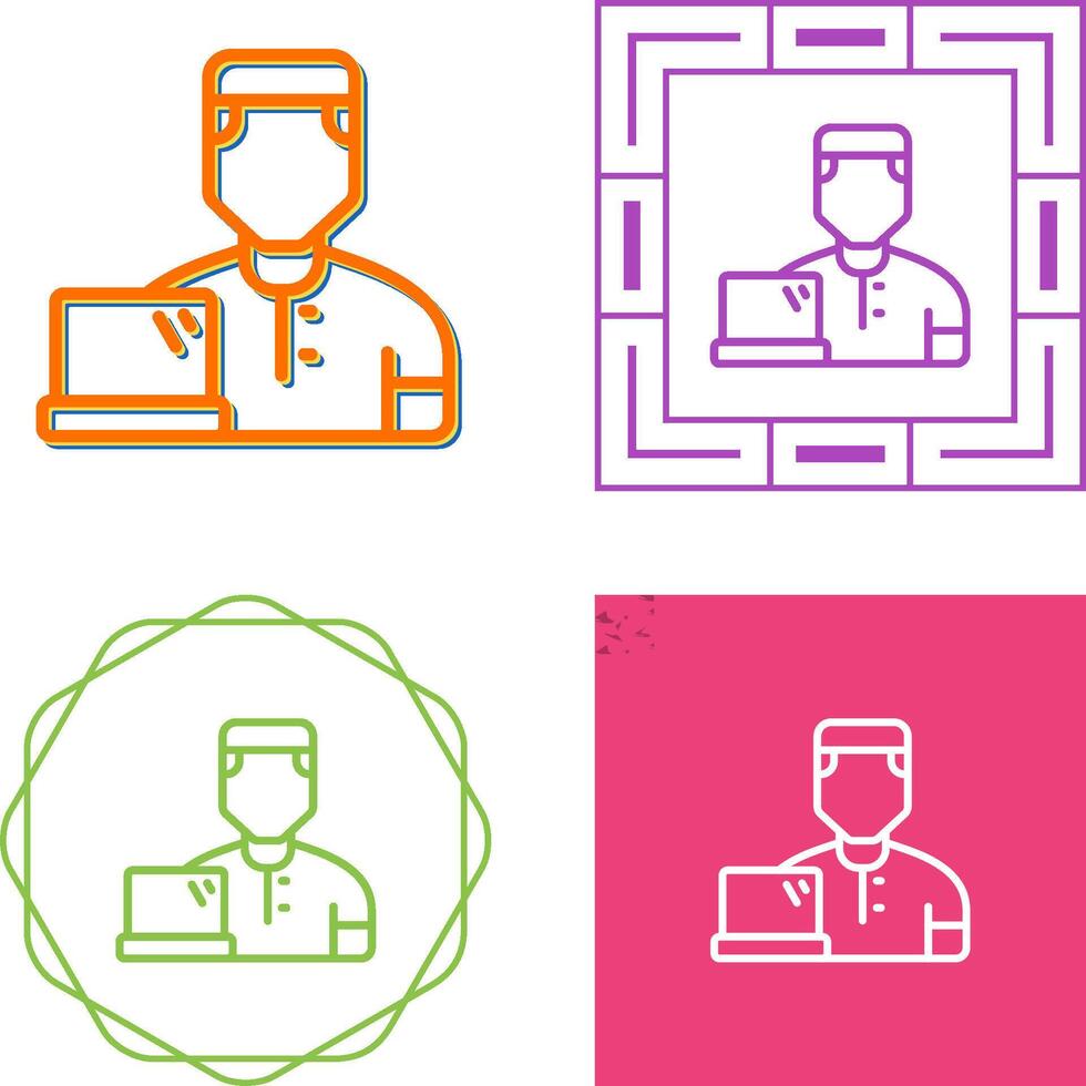 User Working Vector Icon