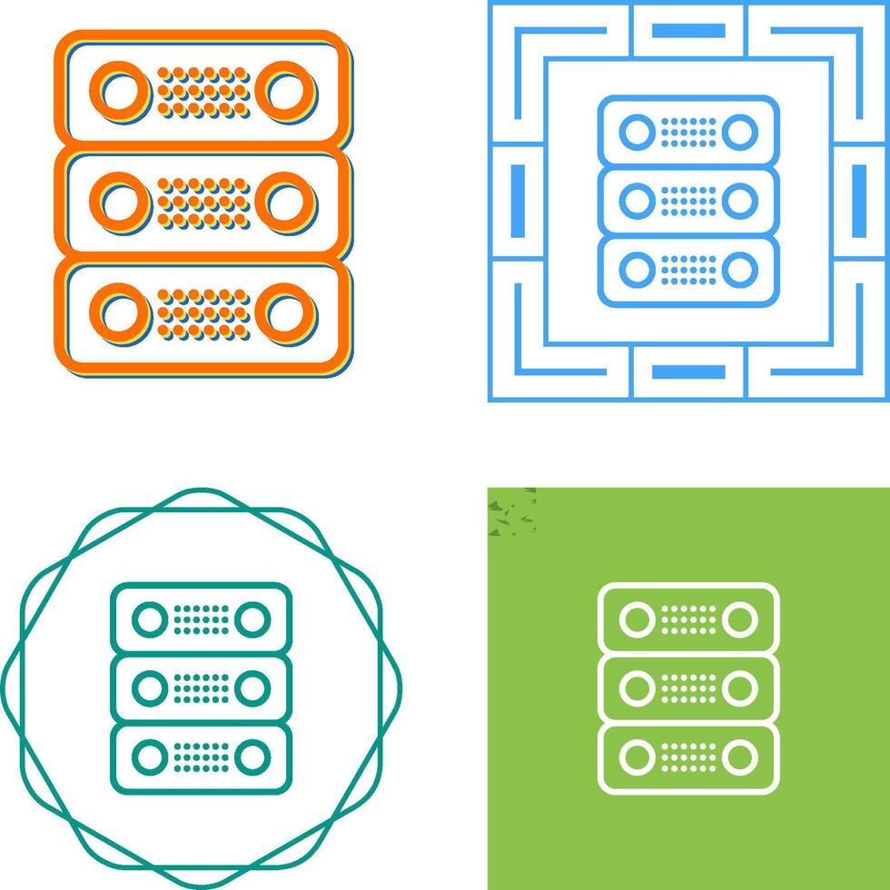 Dedicated Server Vector Icon