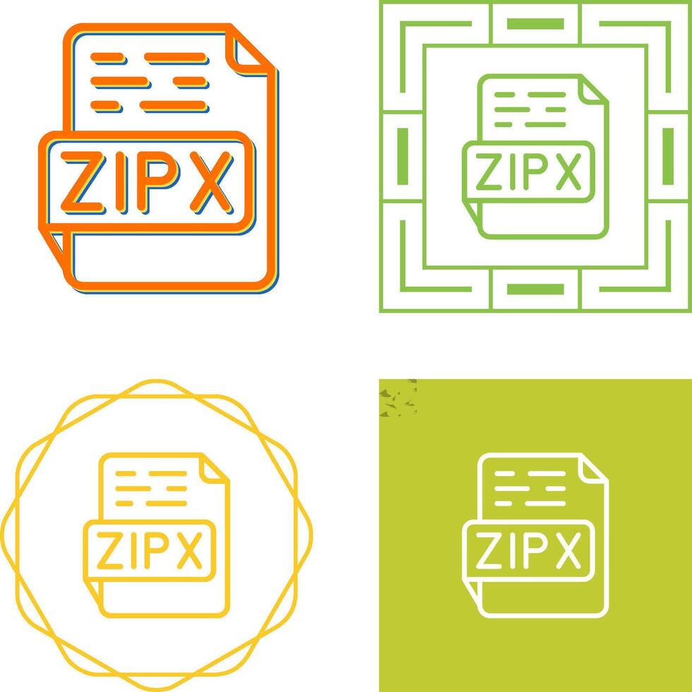 ZIPX Vector Icon